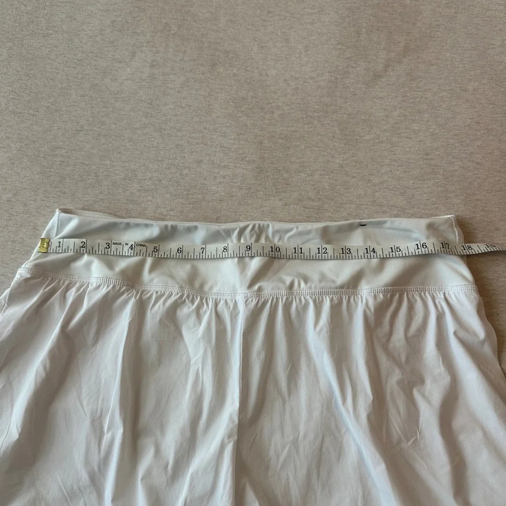 Spyder Active Womens XL White Athletic Running Workout Shorts Wide Waistband‎ - Picture 3 of 6